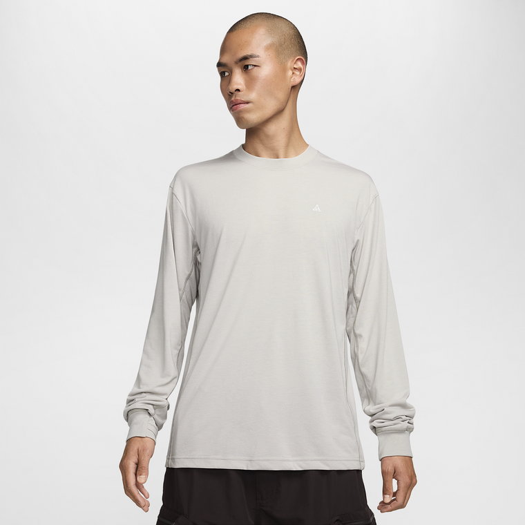 Męska koszulka z długim rękawem i ochroną przed promieniowaniem UV Dri-FIT ADV Nike ACG Goat Rocks - Szary