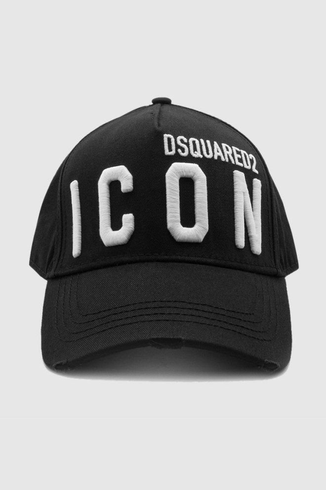 DSQUARED2 Czarna czapka z daszkiem be icon