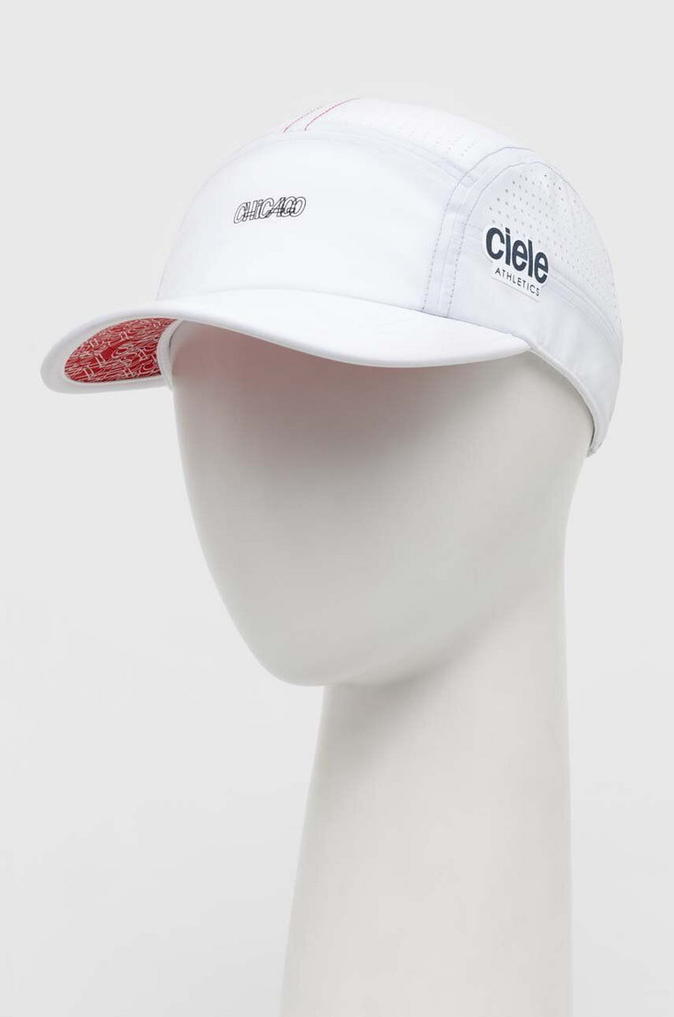 Ciele Athletics czapka z daszkiem GOCap SC - WWM CLGCSCWCCHI.WH001 kolor biały z nadrukiem