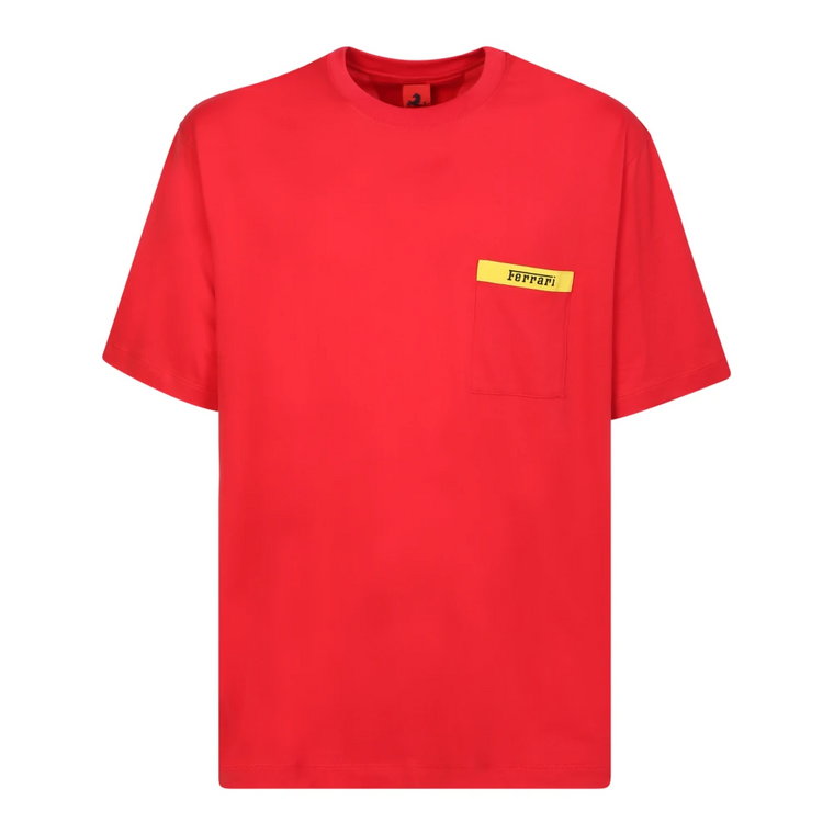 Sportowy Styl Czerwona Koszulka Ferrari