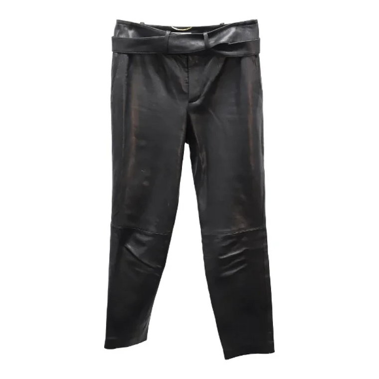 Pre-owned Leather bottoms Saint Laurent Vintage