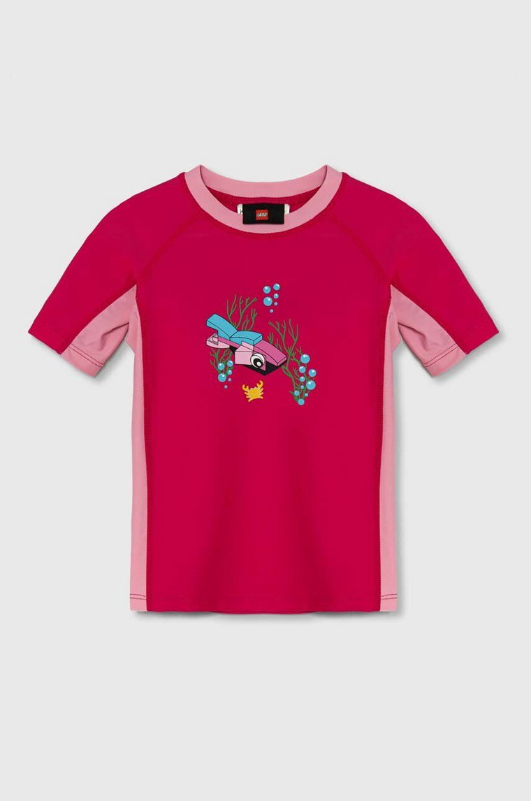 Lego t-shirt kąpielowy dziecięcy kolor różowy