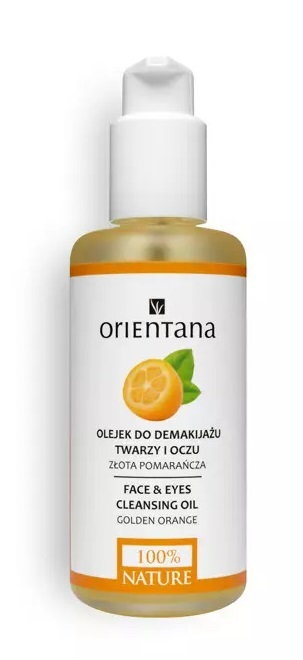 Orientana Olejek do demakijażu twarzy i oczu Złota Pomarańcza