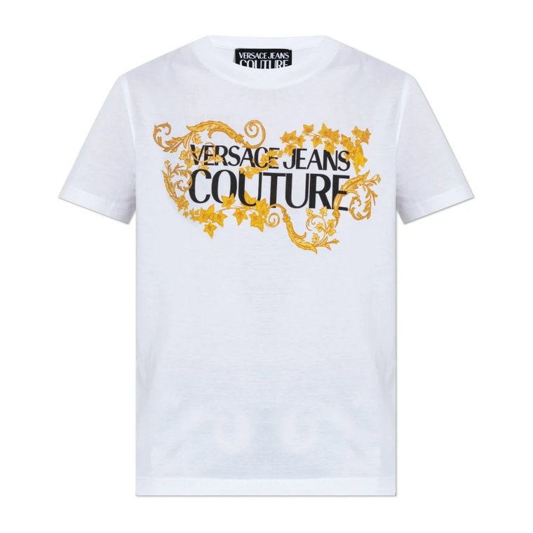 T-shirt z logo Versace Jeans Couture