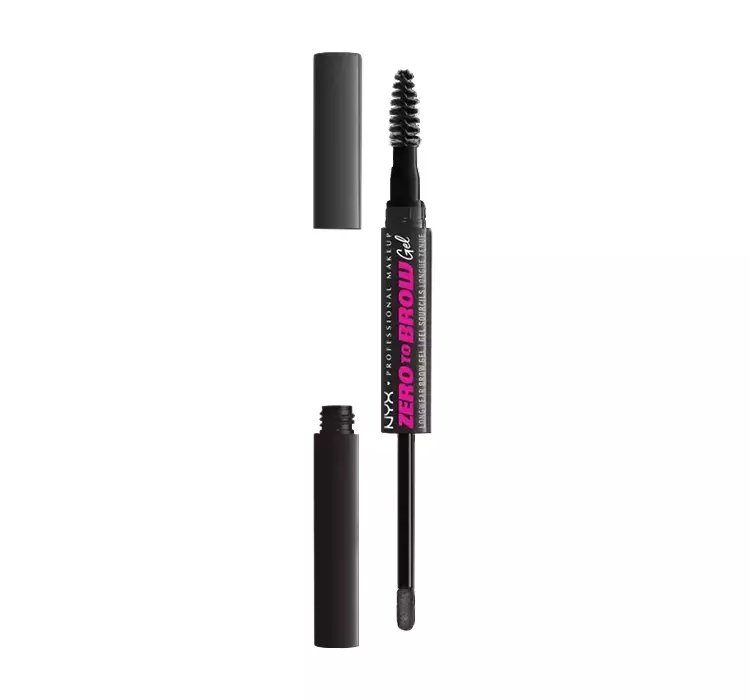 NYX PROFESSIONAL MAKEUP ZERO TO BROW DŁUGOTRWAŁY ŻEL DO BRWI 08 BLACK 2ML