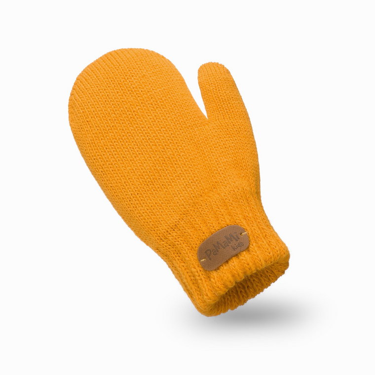 PaMaMi Rękawiczki dziecięce jednopalczaste - Żółte