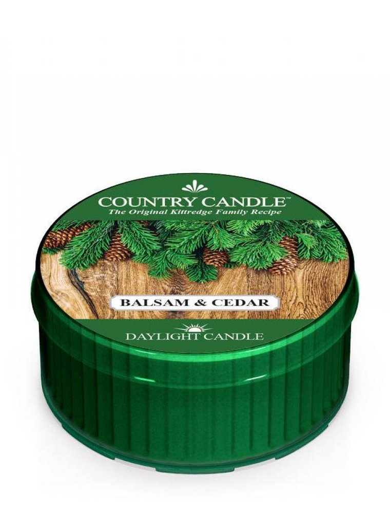 Świeca zapachowa COUNTRY CANDLE, Balsam & Cedar, daylight
