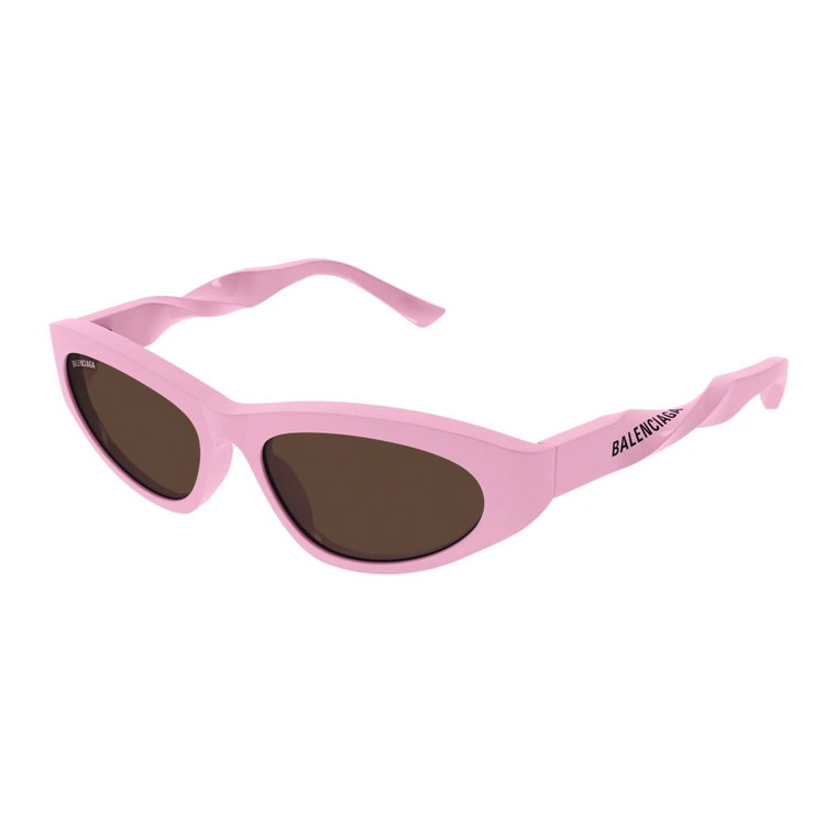 Bb0207S 004 Różowe Okulary przeciwsłoneczne Balenciaga