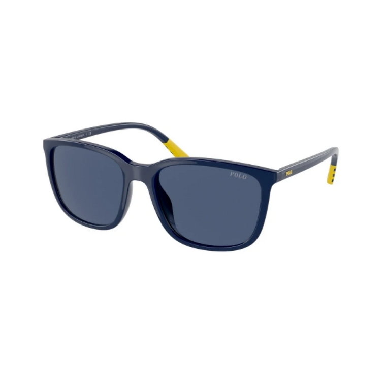 Niebieskie okulary przeciwsłoneczne dla mężczyzn Ralph Lauren