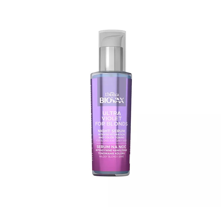 BIOVAX ULTRA VIOLET FOR BLONDS SERUM DO WŁOSÓW NA NOC 100ML