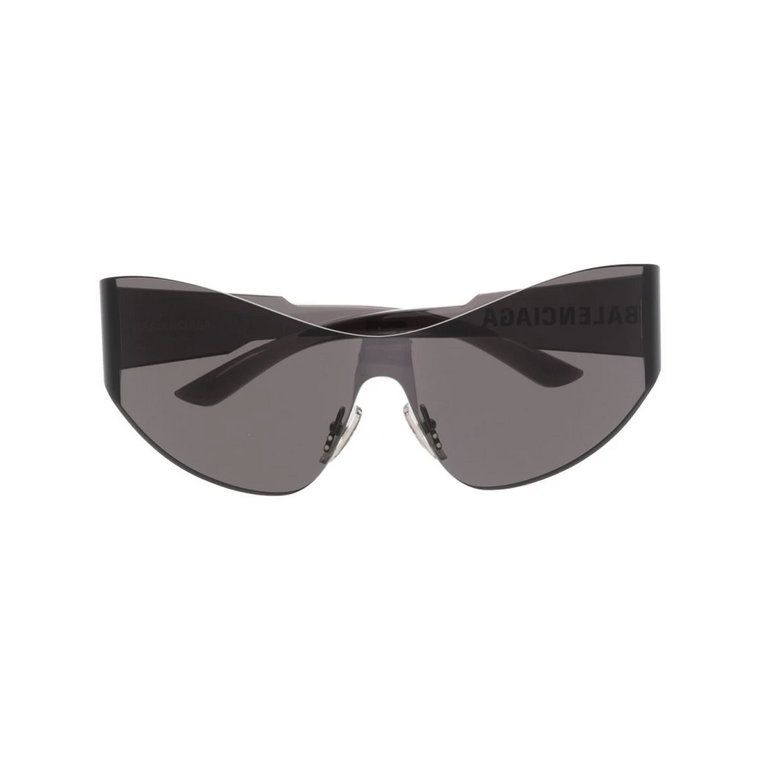 Szare Okulary przeciwsłoneczne z oryginalnym etui Balenciaga