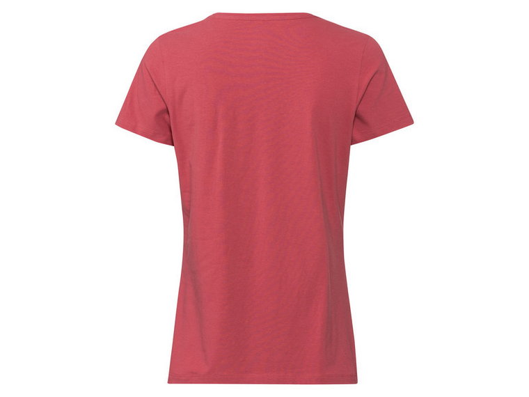 esmara T-shirty damskie, 2 szt. (XS (32/34), Czarny/czerwony)