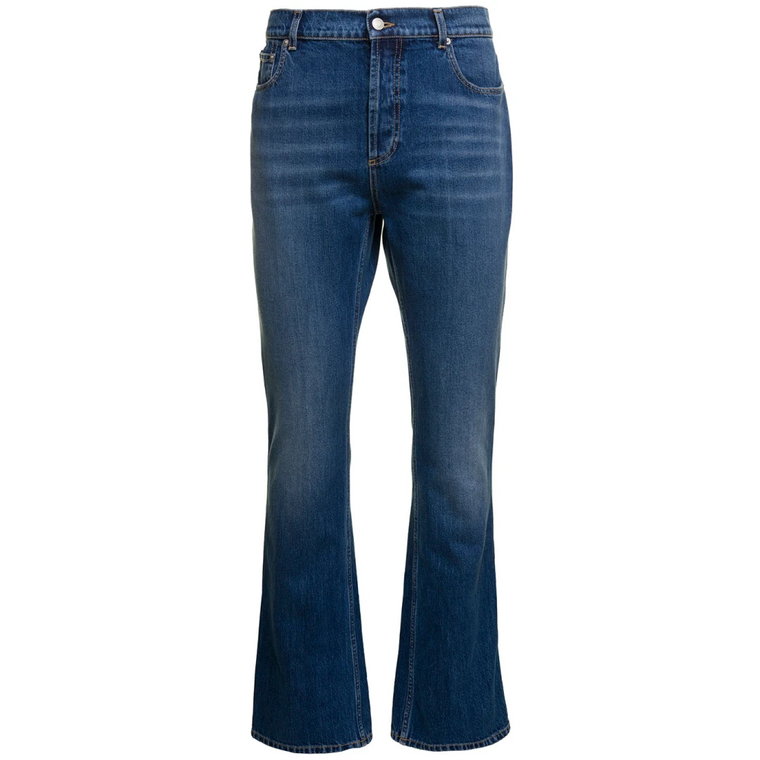 Flared Denim Jeans dla Mężczyzn Alexander McQueen