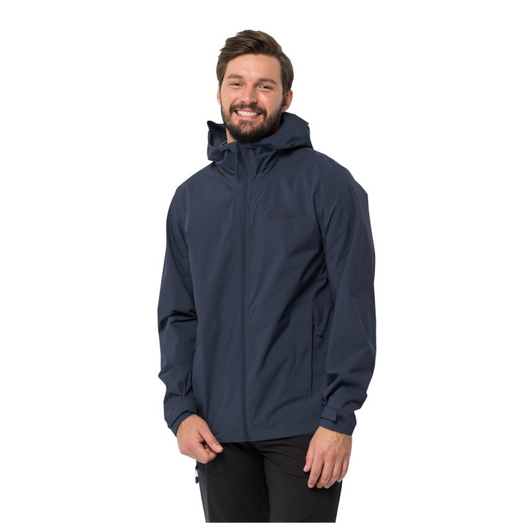 Męska kurtka przeciwdeszczowa Jack Wolfskin ELSBERG 2.5L JKT M night blue - S