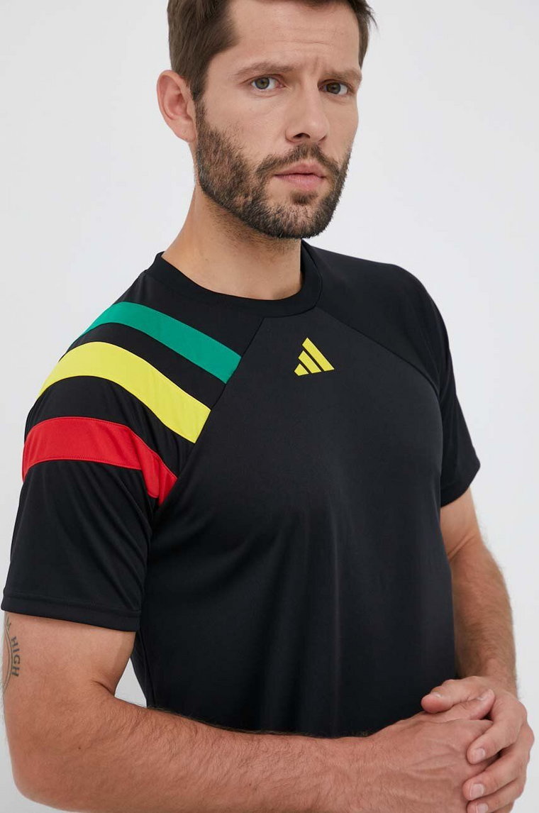 adidas Performance t-shirt treningowy Fortore 23 kolor czarny z aplikacją  IK5737