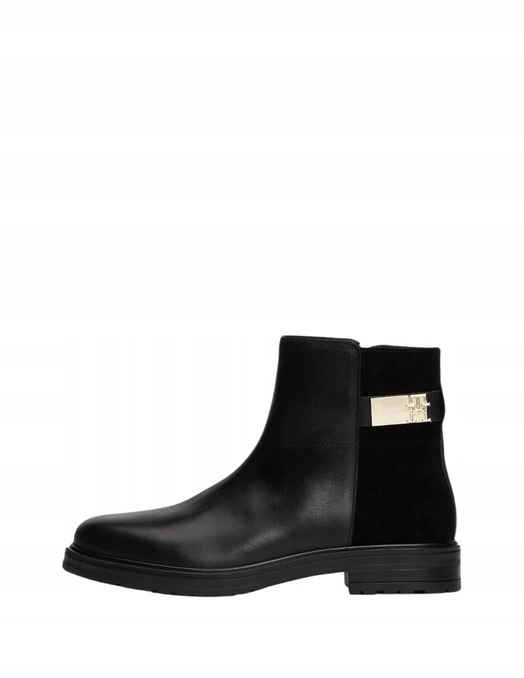 Tommy Hilfiger Damen Chelsea Boots aus Leder,