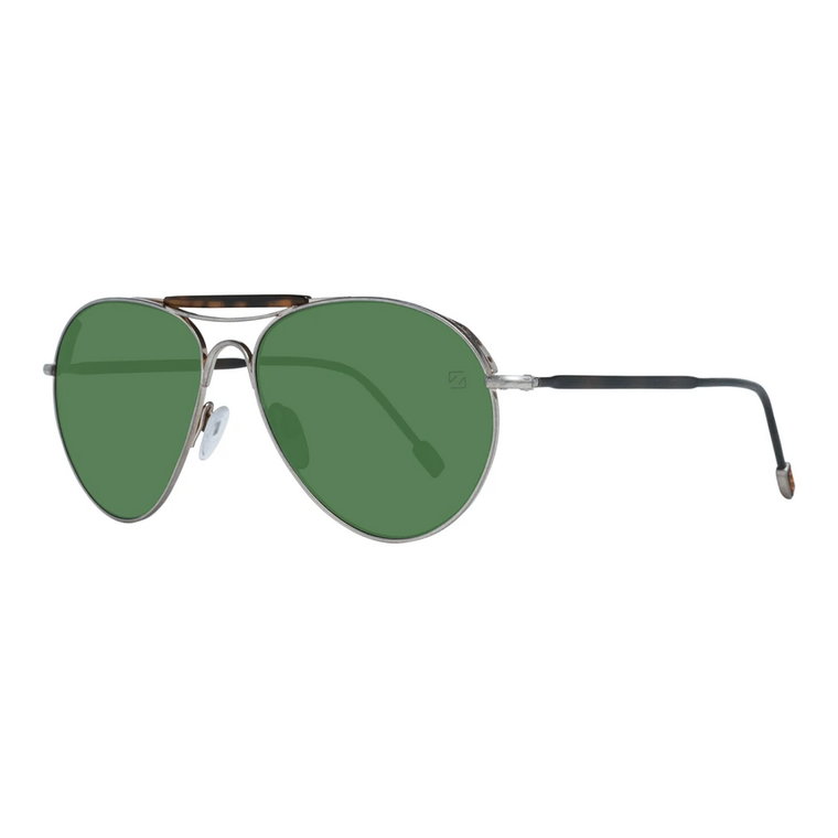 Szare Okulary Aviator dla Mężczyzn Ermenegildo Zegna