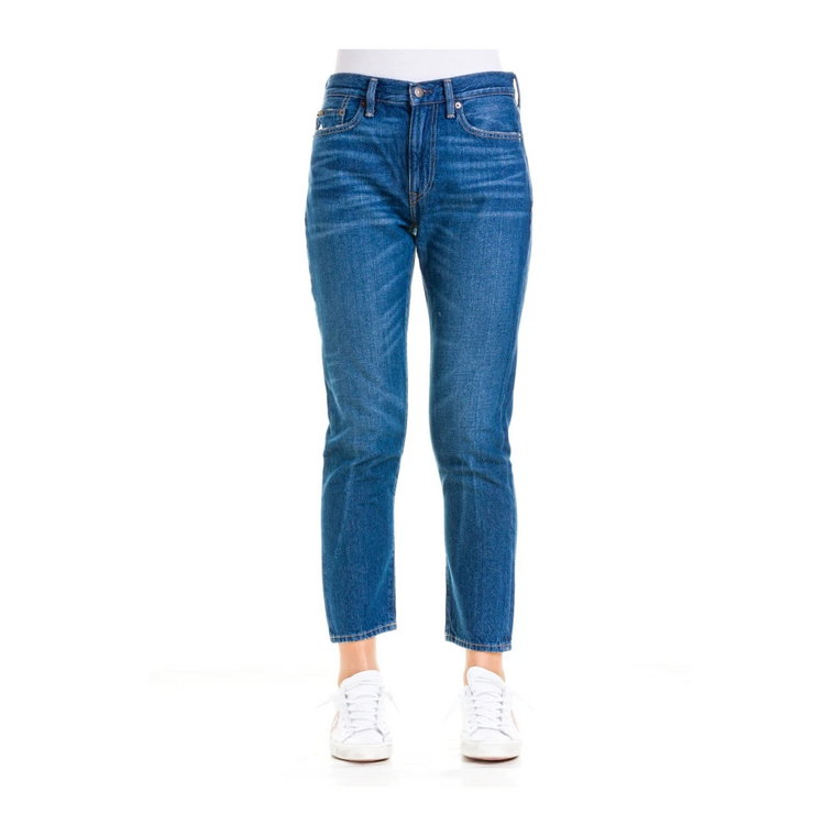 Luźne jeansy z zwężanymi nogawkami, niebieskie Polo Ralph Lauren