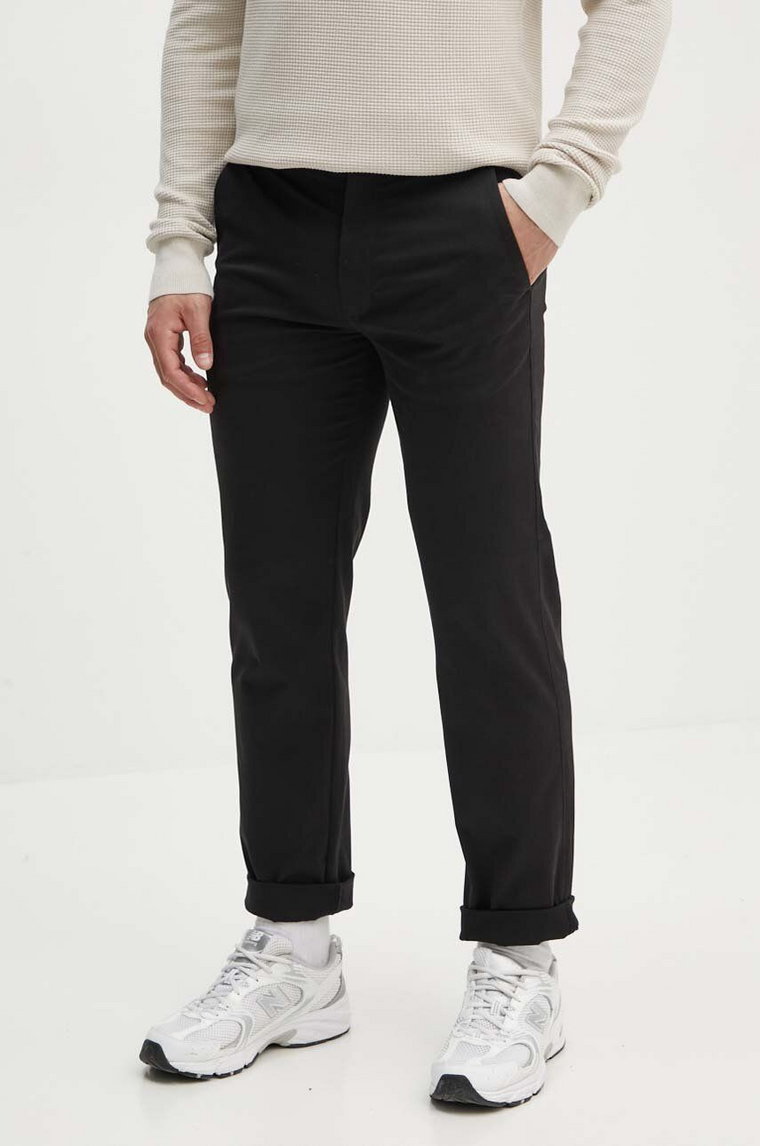 Calvin Klein spodnie męskie kolor czarny proste K10K113692