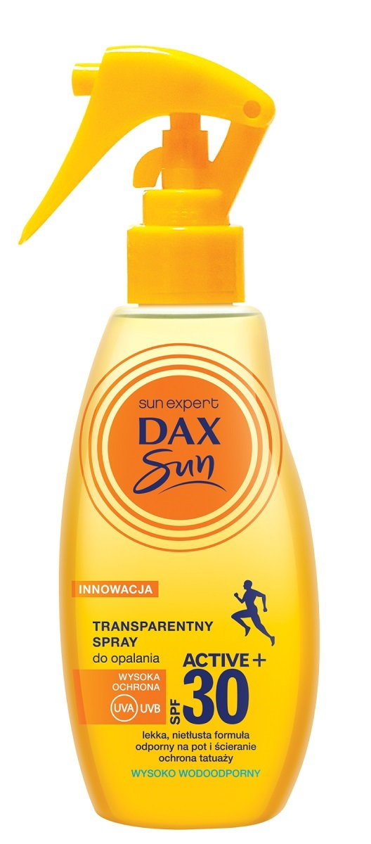 Dax Sun Active - Transparentny Spray ochronny SPF30 200 ml