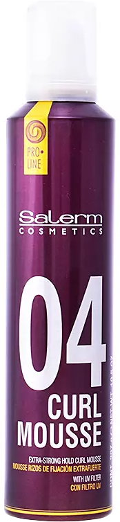 Mus do wlosow Salerm Cosmetics 04 Curl Mousse Extra Strong 405 ml (8420282038713). Pianka do wlosow