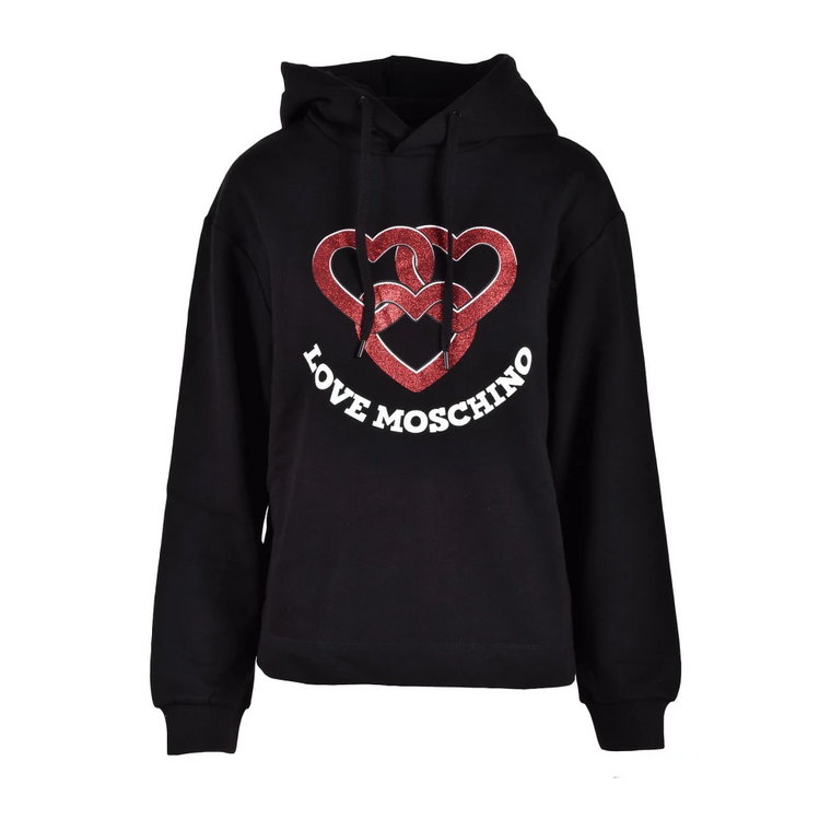 Czarny Sweter dla Kobiet Love Moschino