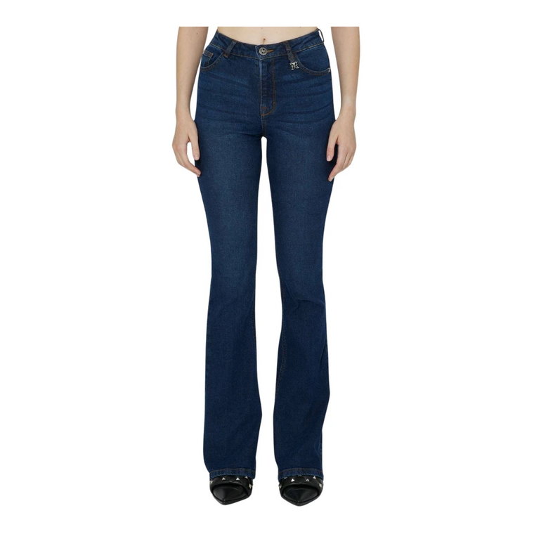 Slim Fit Flared Hem Jeans John Richmond