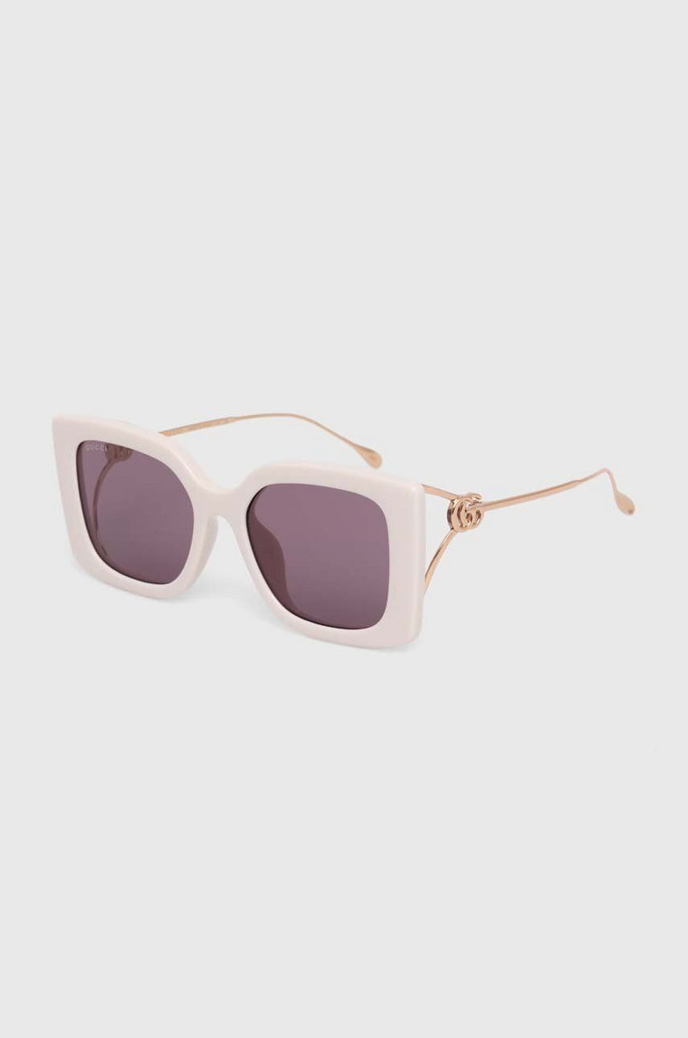 Gucci okulary przeciwsłoneczne damskie kolor fioletowy GG1567SA