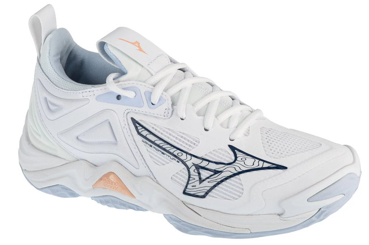 Mizuno Wave Momentum 3 V1GC231200, Damskie, Białe, buty do siatkówki, syntetyk, rozmiar: 37