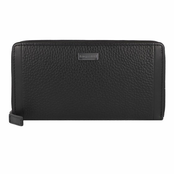 bugatti Sina Portfel Ochrona RFID Skórzany 19 cm schwarz