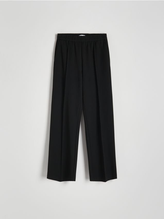 Reserved - Spodnie z kantem - czarny