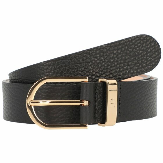 AIGNER Casual belt leather black 80 cm