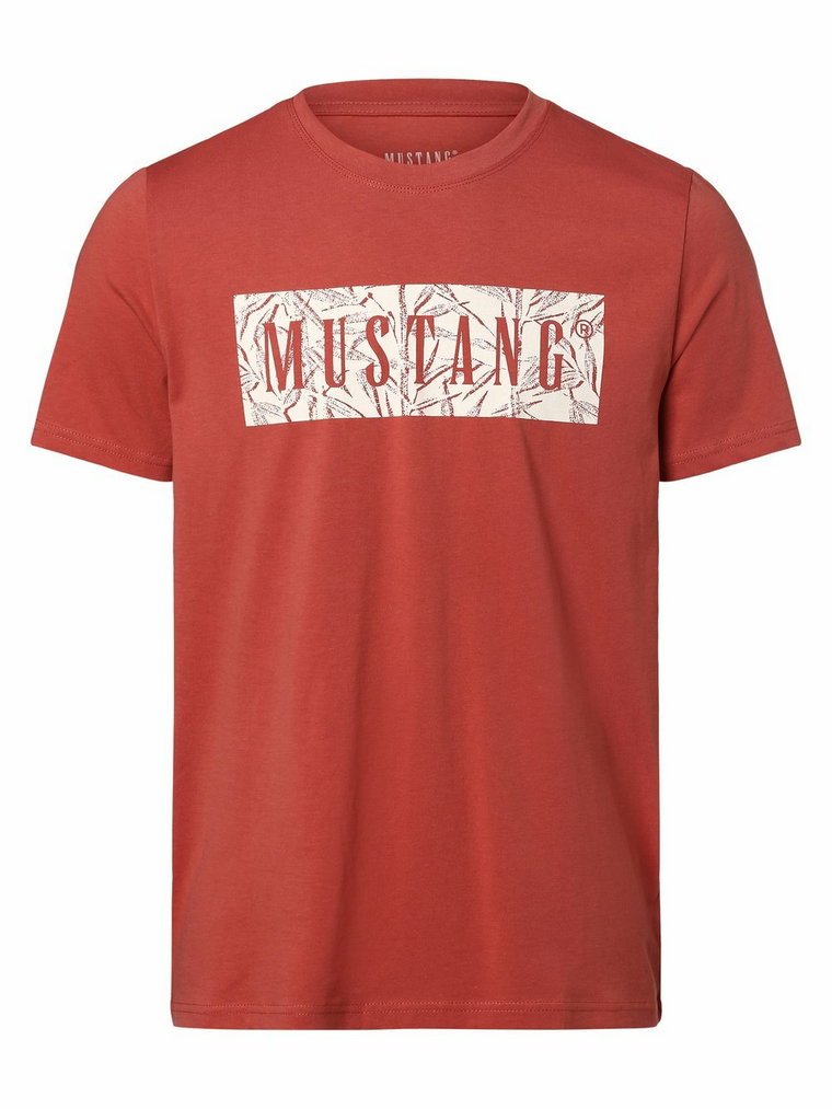 Mustang - T-shirt męski  Style Alex C, czerwony