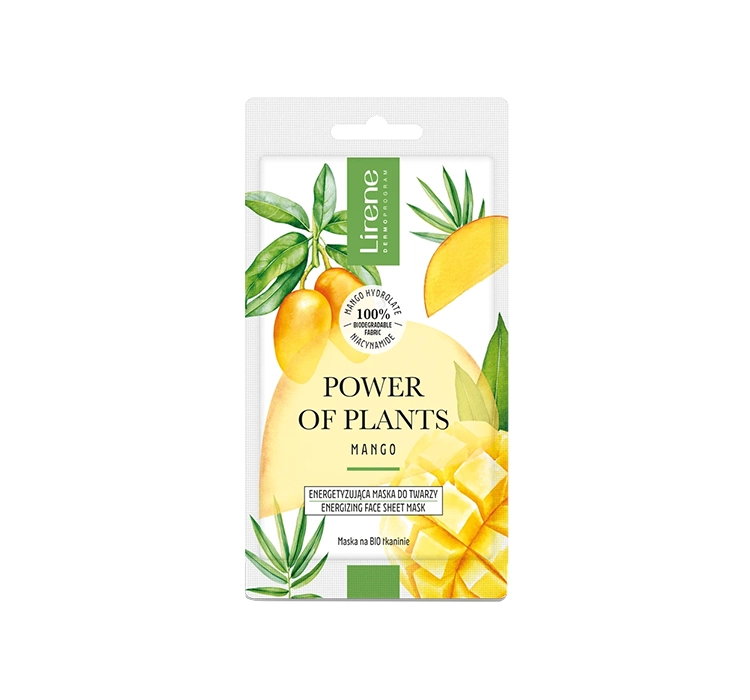 LIRENE POWER OF PLANTS MANGO ENERGETYZUJĄCA MASKA DO TWARZY 17G