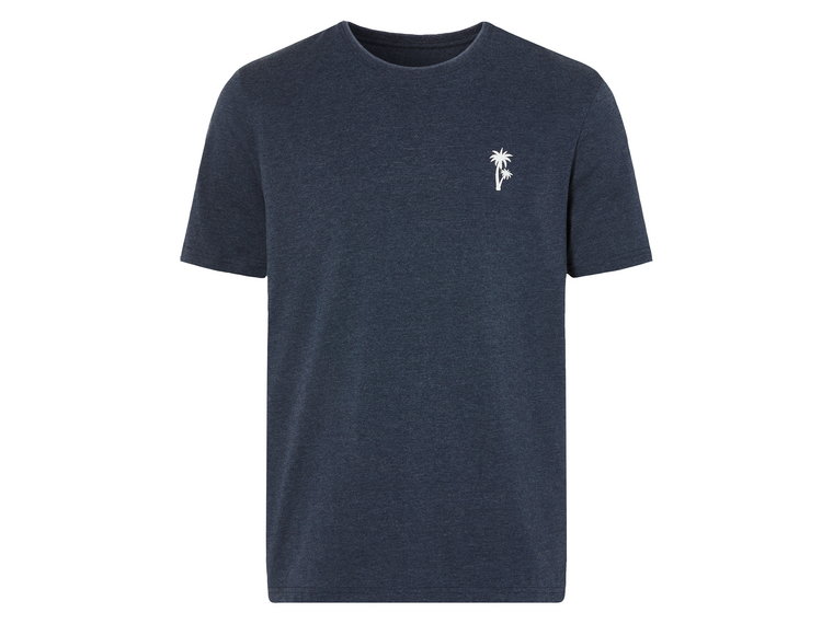 LIVERGY T-shirt męski do spania, z bawełną (M (48/50), Granatowy)