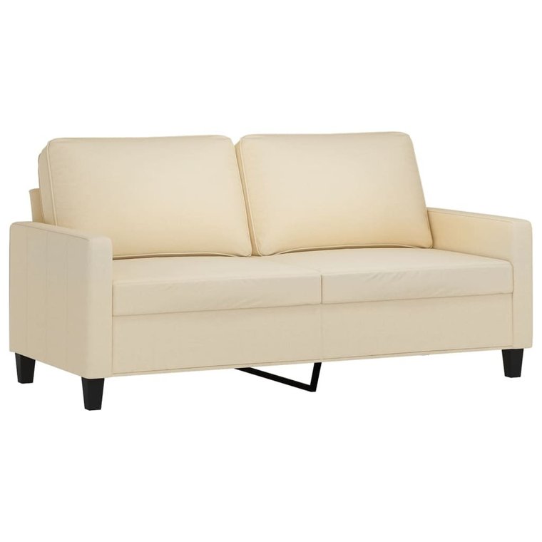 Sofa 2-osobowa kremowa 158x77x80 cm - design i wyg