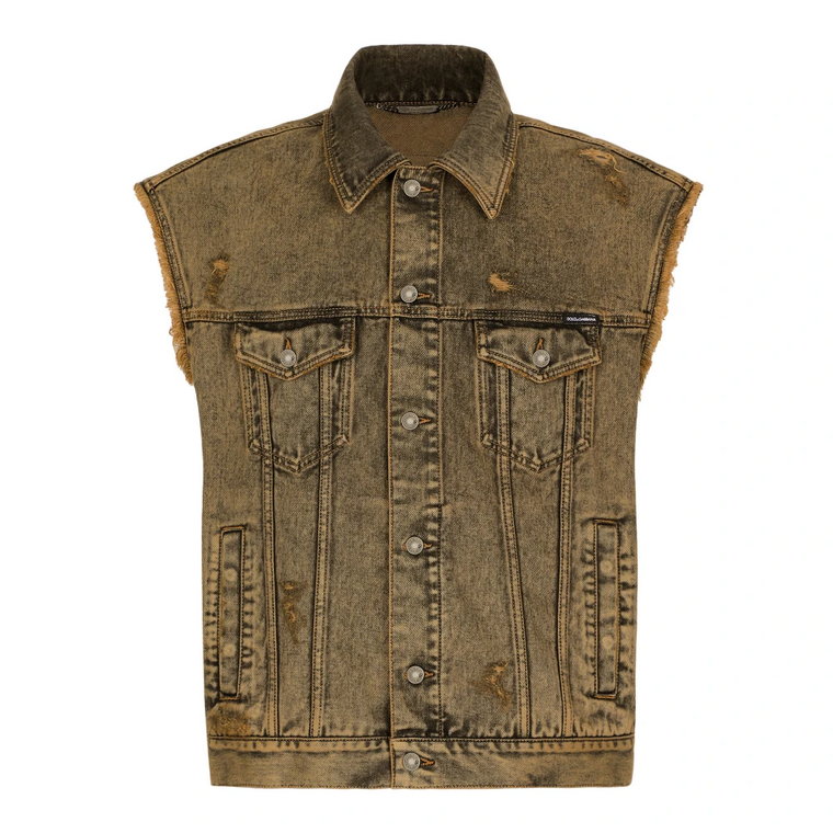 Denim Vest Jacket Gilet w Jeansie Dolce & Gabbana
