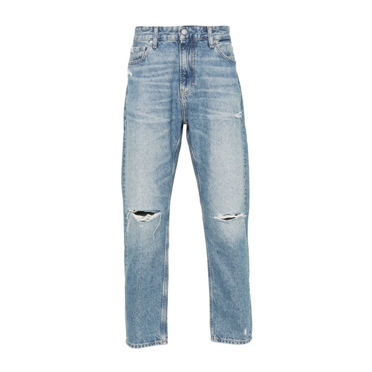 Niebieskie Ss24 Jeansy Męskie Calvin Klein Jeans