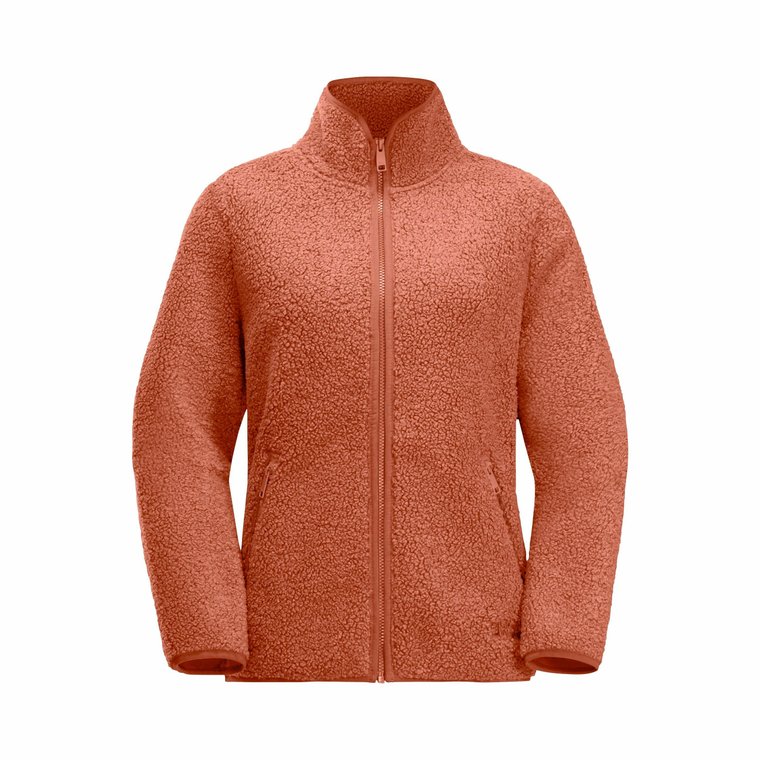 Damski ciepły polar Jack Wolfskin HIGH CURL JACKET W warm amber - XS