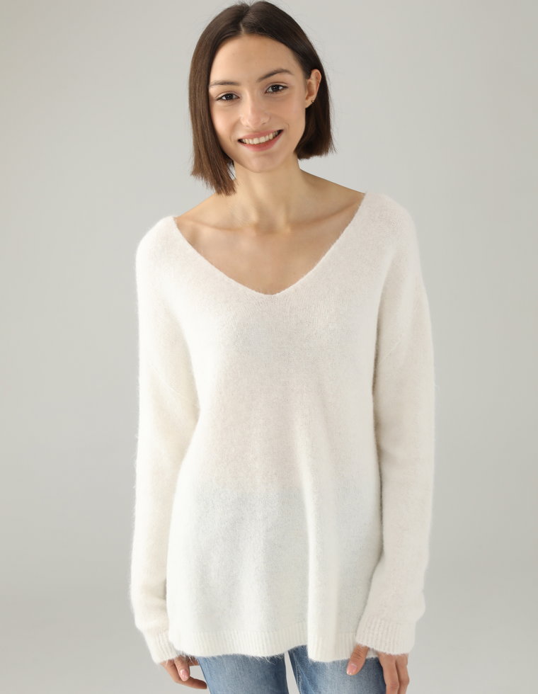 BEŻOWY SWETER 243-23080353 PAN