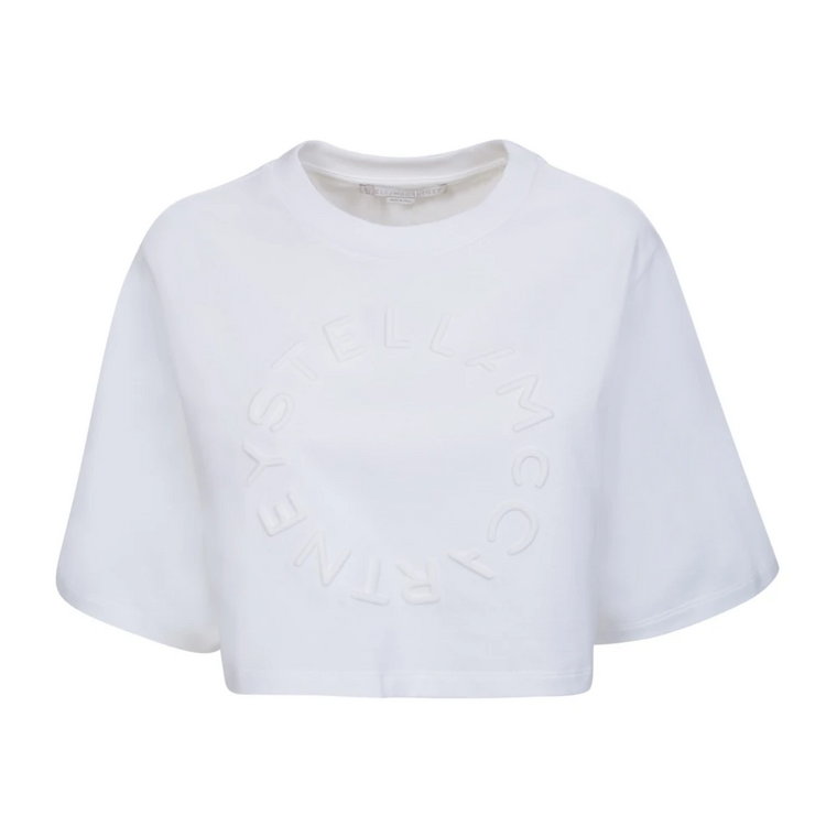 Elegancka Biała Koszulka z Logo Stella McCartney