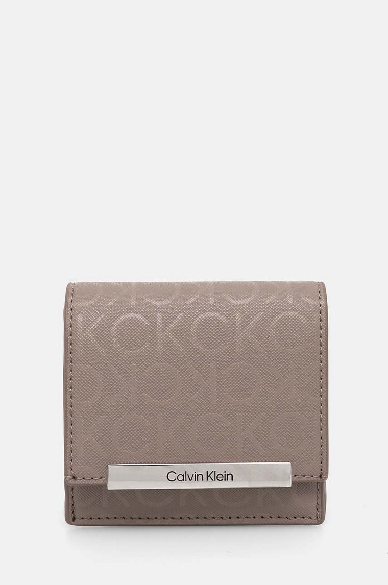 Calvin Klein portfel damski kolor szary K60K612443