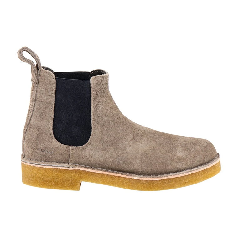 162473 Botki, Beżowy Zamsz, Styl Boho Clarks