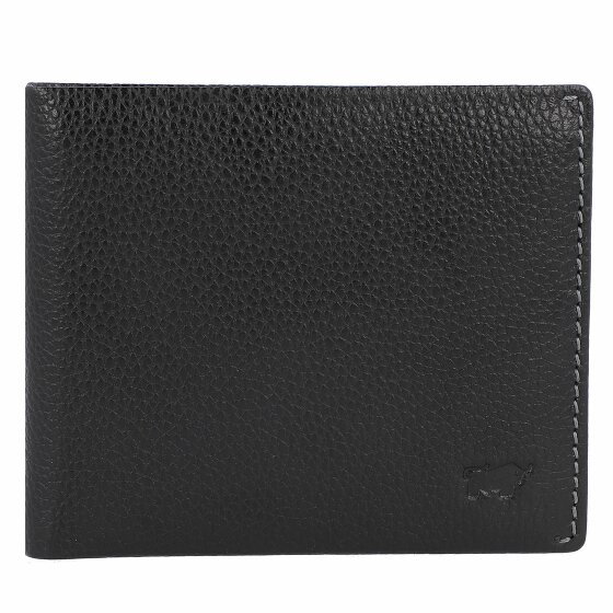 Braun Büffel Portfel Prato RFID Skóra 11 cm schwarz