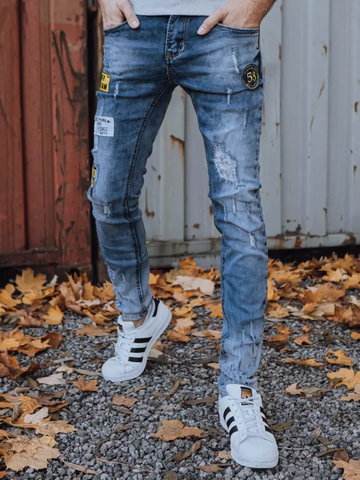 Spodnie męskie jeansowe niebieskie Dstreet UX3393