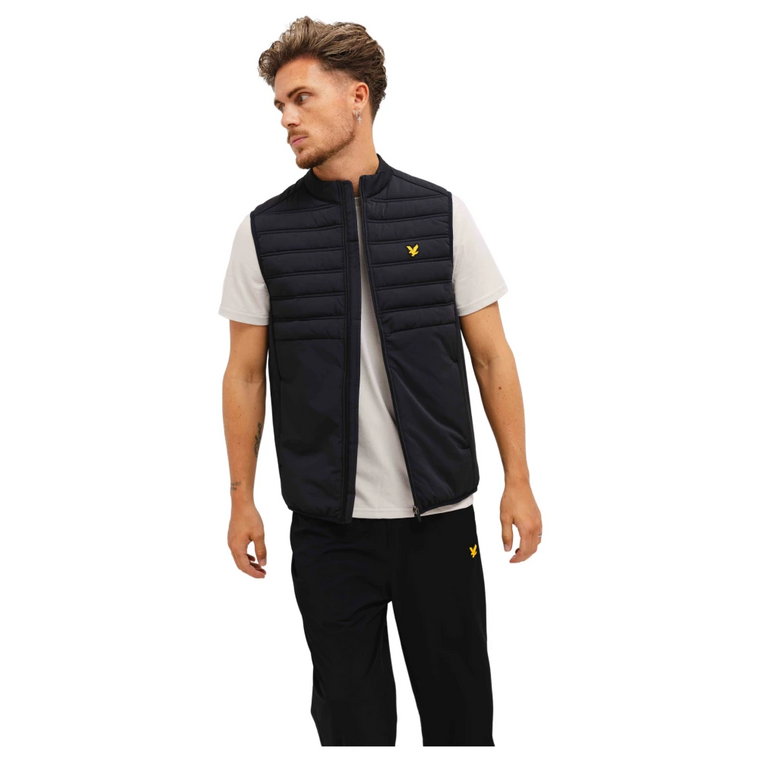 Kamizelka Hybrydowa Double Baffle Mężczyźni Czarna Lyle & Scott