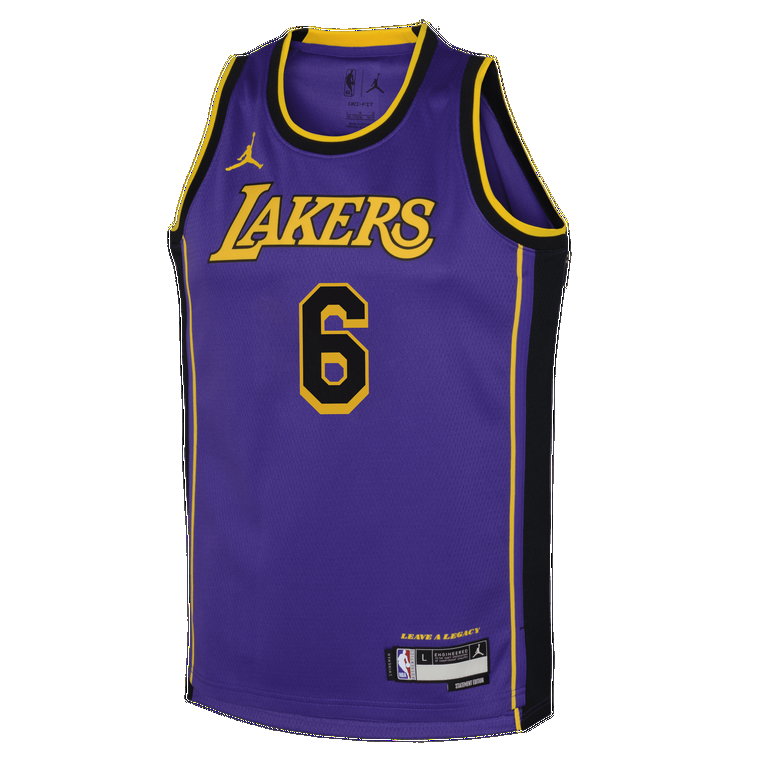 Koszulka dla dużych dzieci Nike Dri-FIT Swingman Los Angeles Lakers Statement Edition - Fiolet