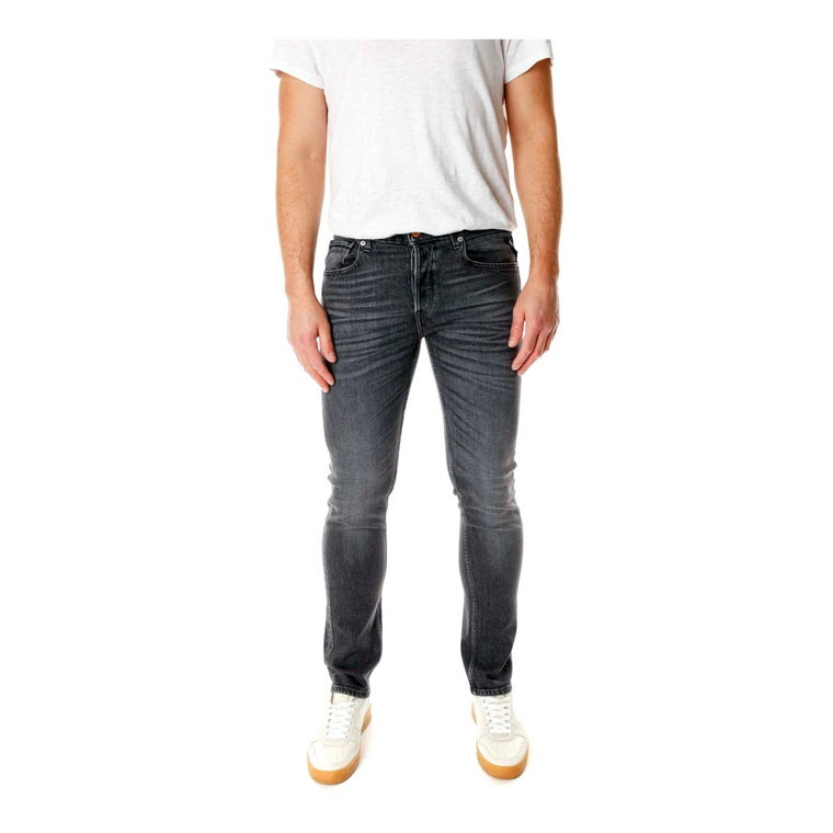 Czarne Straight Fit Jeans Replay