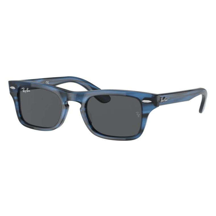 Okulary Junior Burbank Jr Niebieskie Szare Ray-Ban