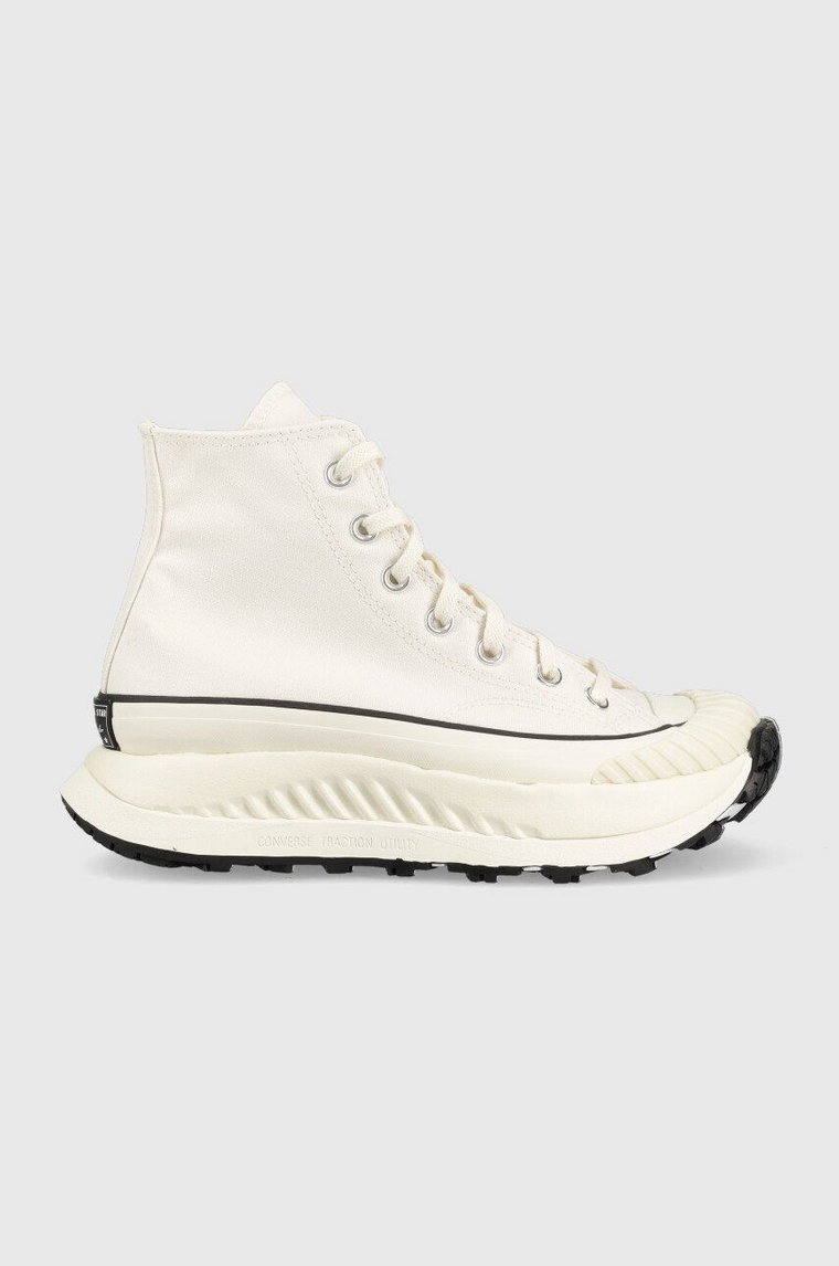 Converse trampki Chuck 70 AT-CX Platform damskie kolor beżowy A01682C-WHITE